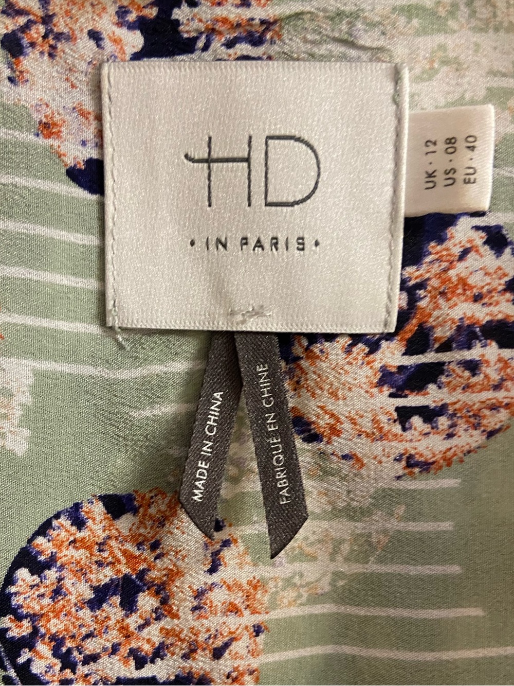 HD in Paris Anthropologie Floral Sleeveless Wrap Top Blouse Multi Silk Sz 8 - Picture 6 of 7